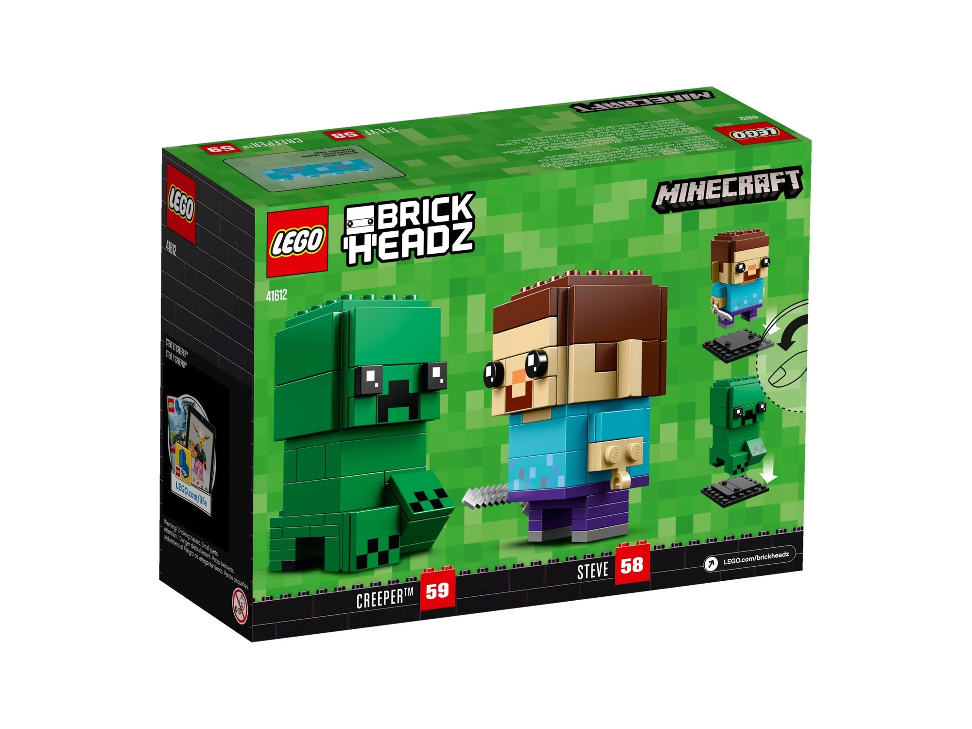 LEGO Brickheadz Steve & Creeper 41612