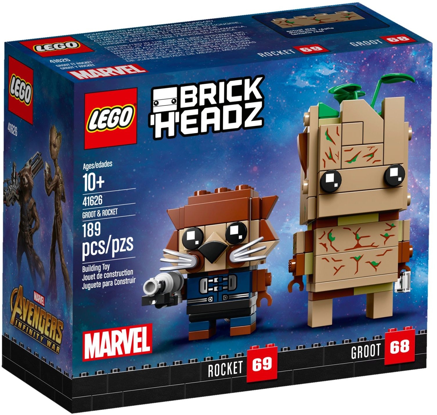 LEGO Brickheadz Groot & Rocket 41626