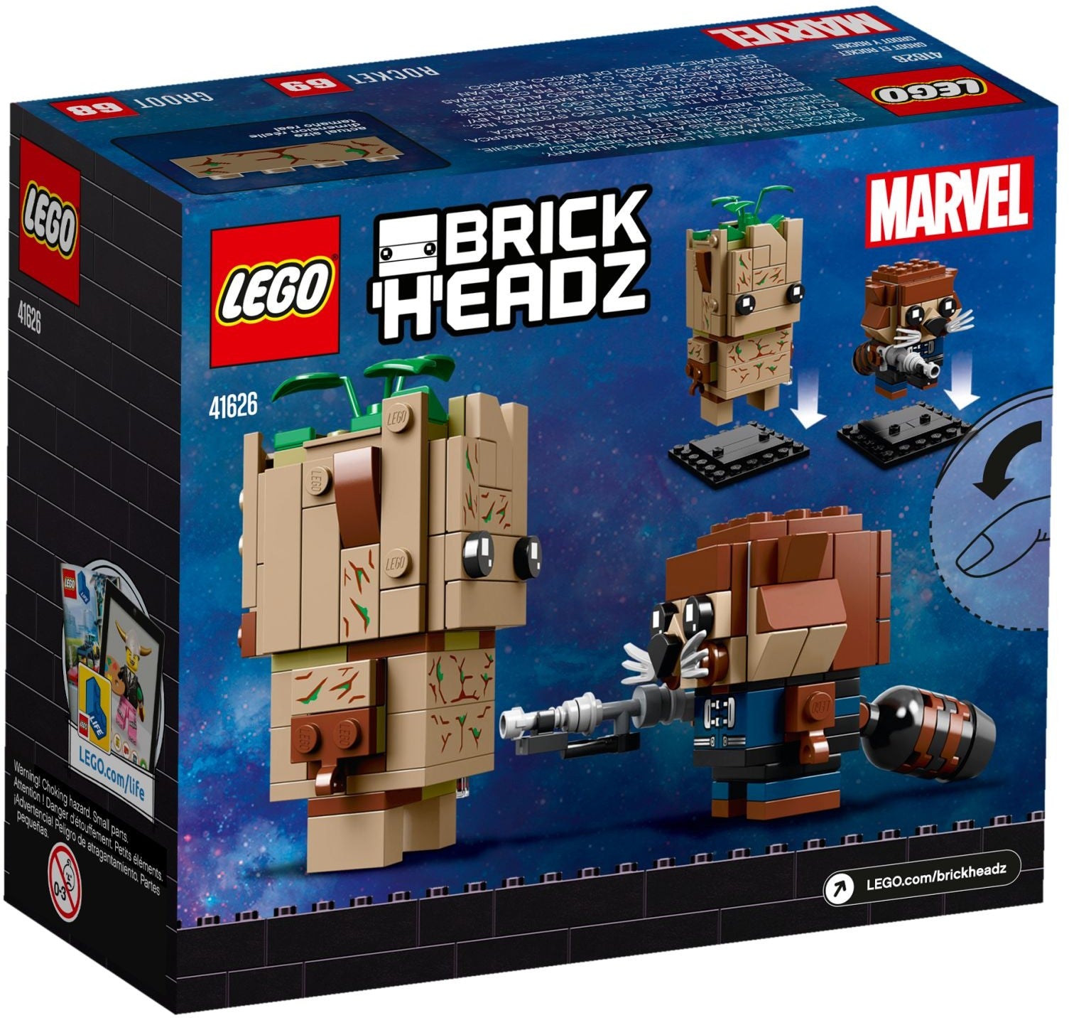 LEGO Brickheadz Groot & Rocket 41626