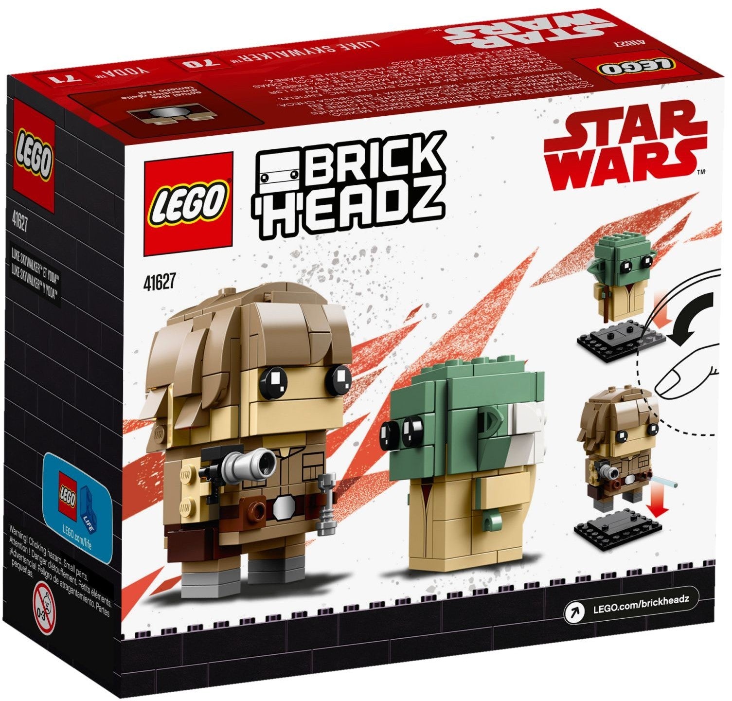 LEGO Brickheadz Luke Skywalker &  Yoda 41627