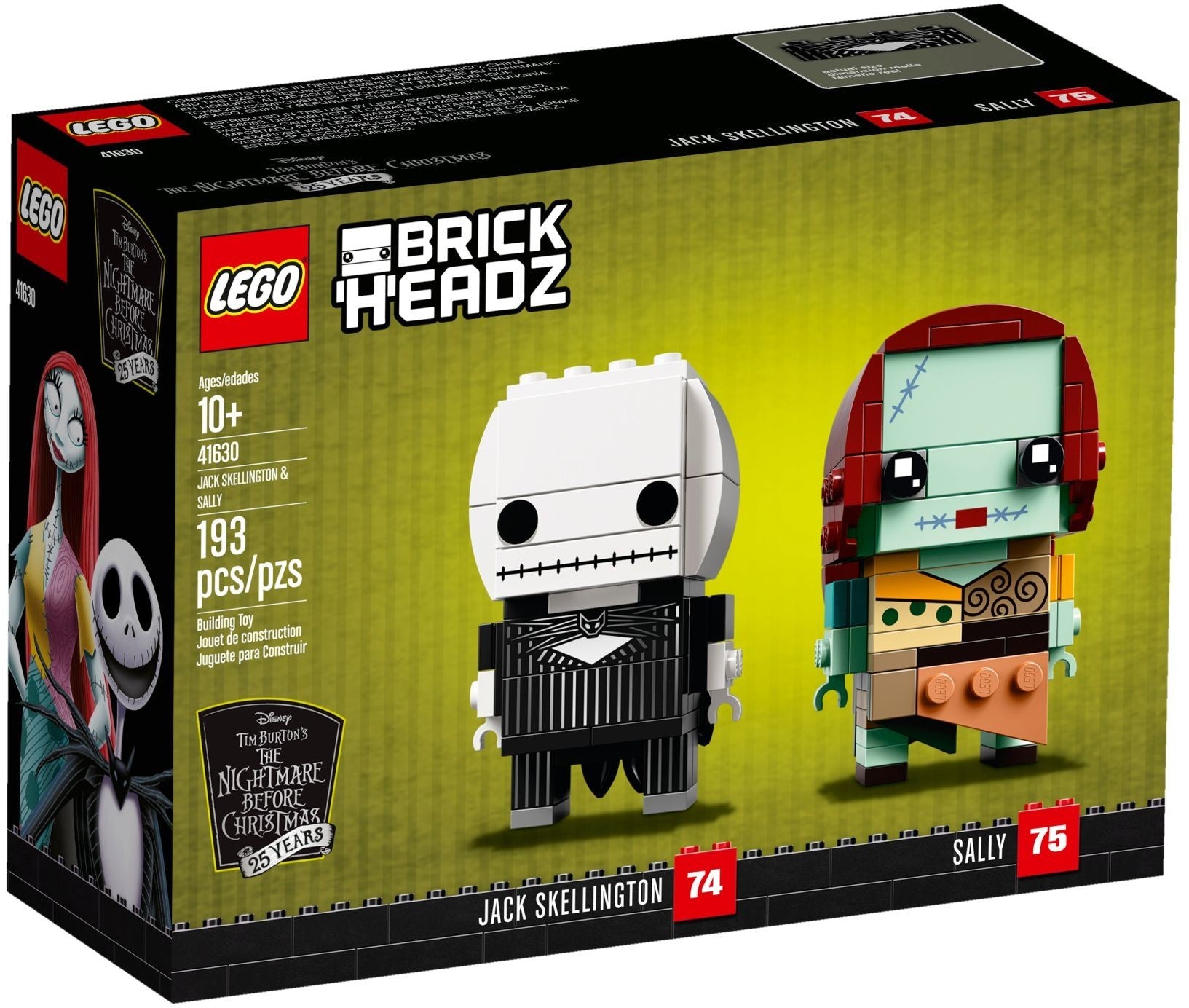 LEGO Brickheadz Jack Skellington & Sally 41630