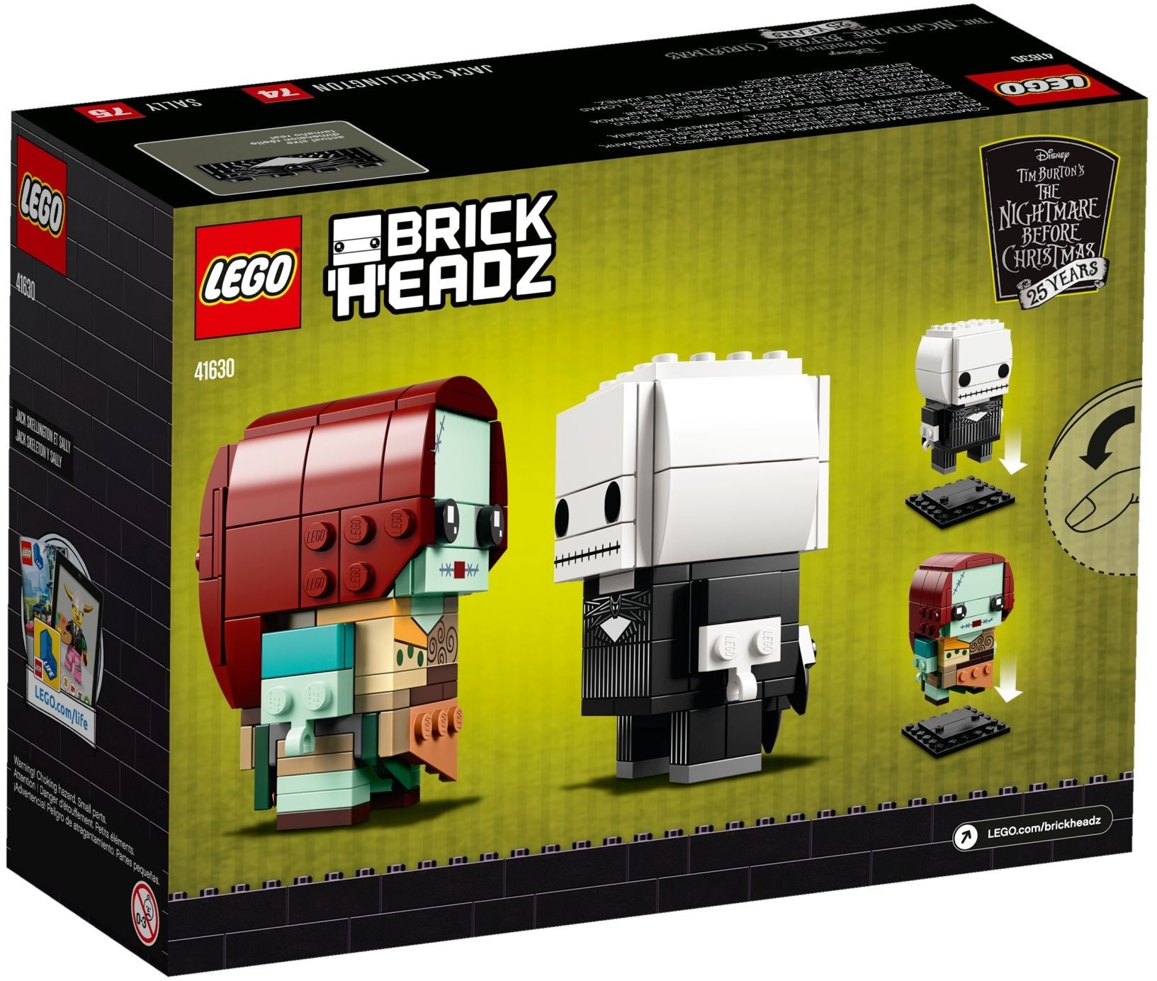 LEGO Brickheadz Jack Skellington & Sally 41630