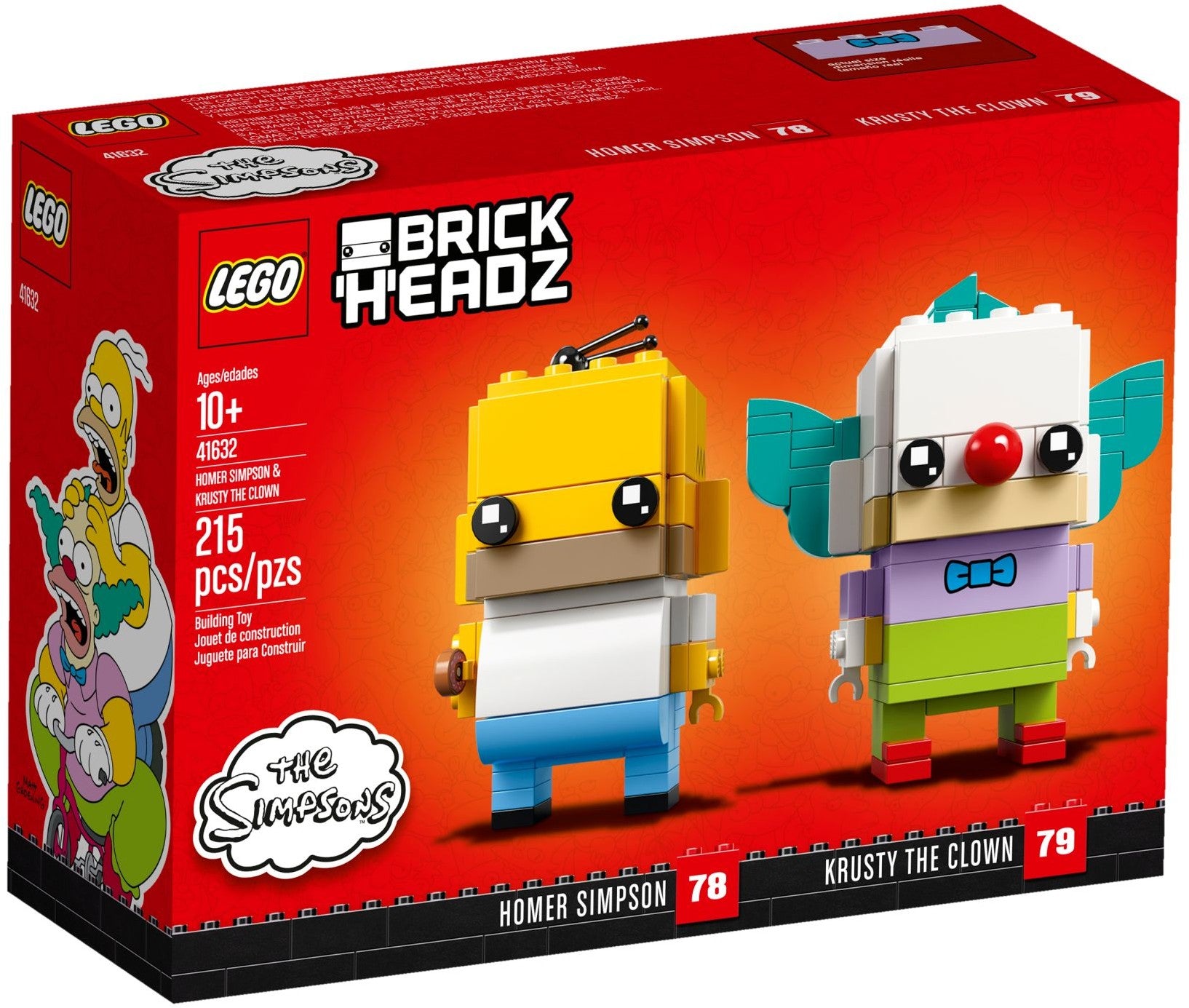 LEGO Brickheadz Homer Simpson und Krusty the Clown 41632
