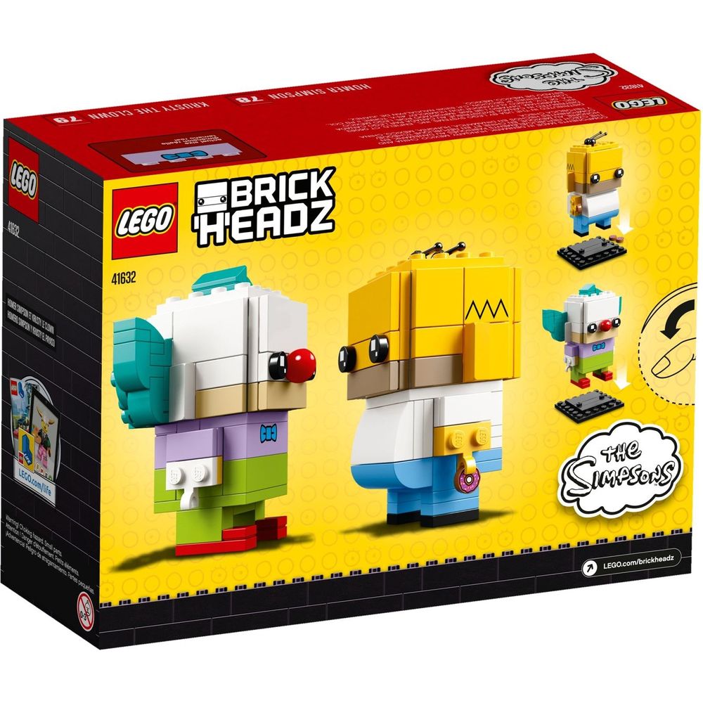 LEGO Brickheadz Homer Simpson und Krusty the Clown 41632