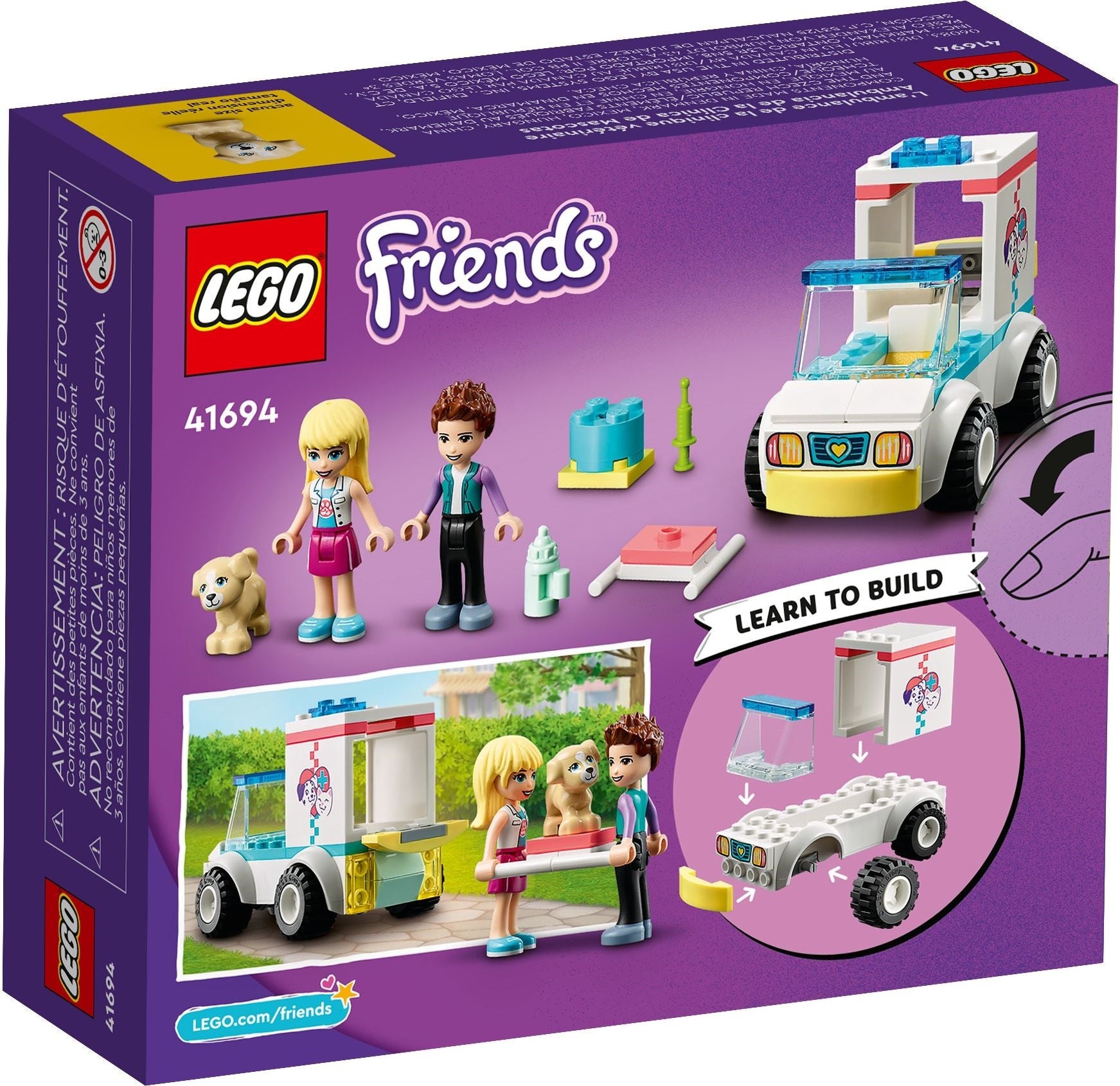 <transcy>LEGO Friends Véhicule de secours aux animaux 41694</transcy>
