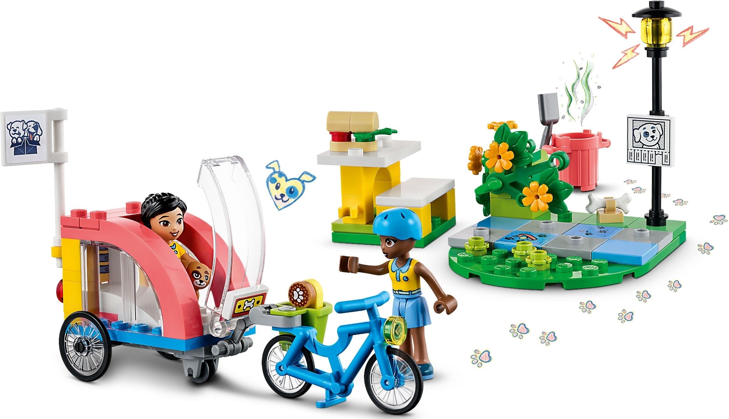 LEGO Friends Hunderettungsfahrrad 41738