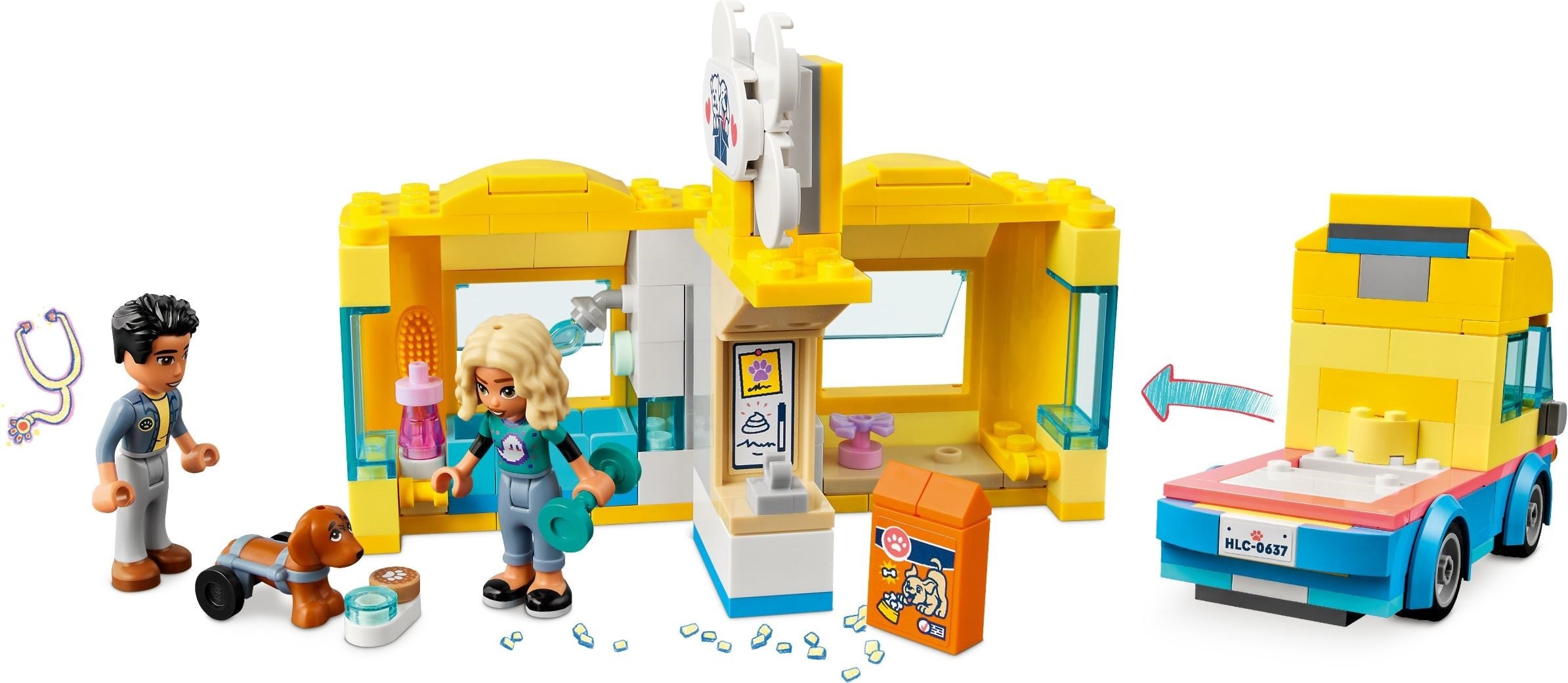 LEGO Friends Hunderettungswagen 41741