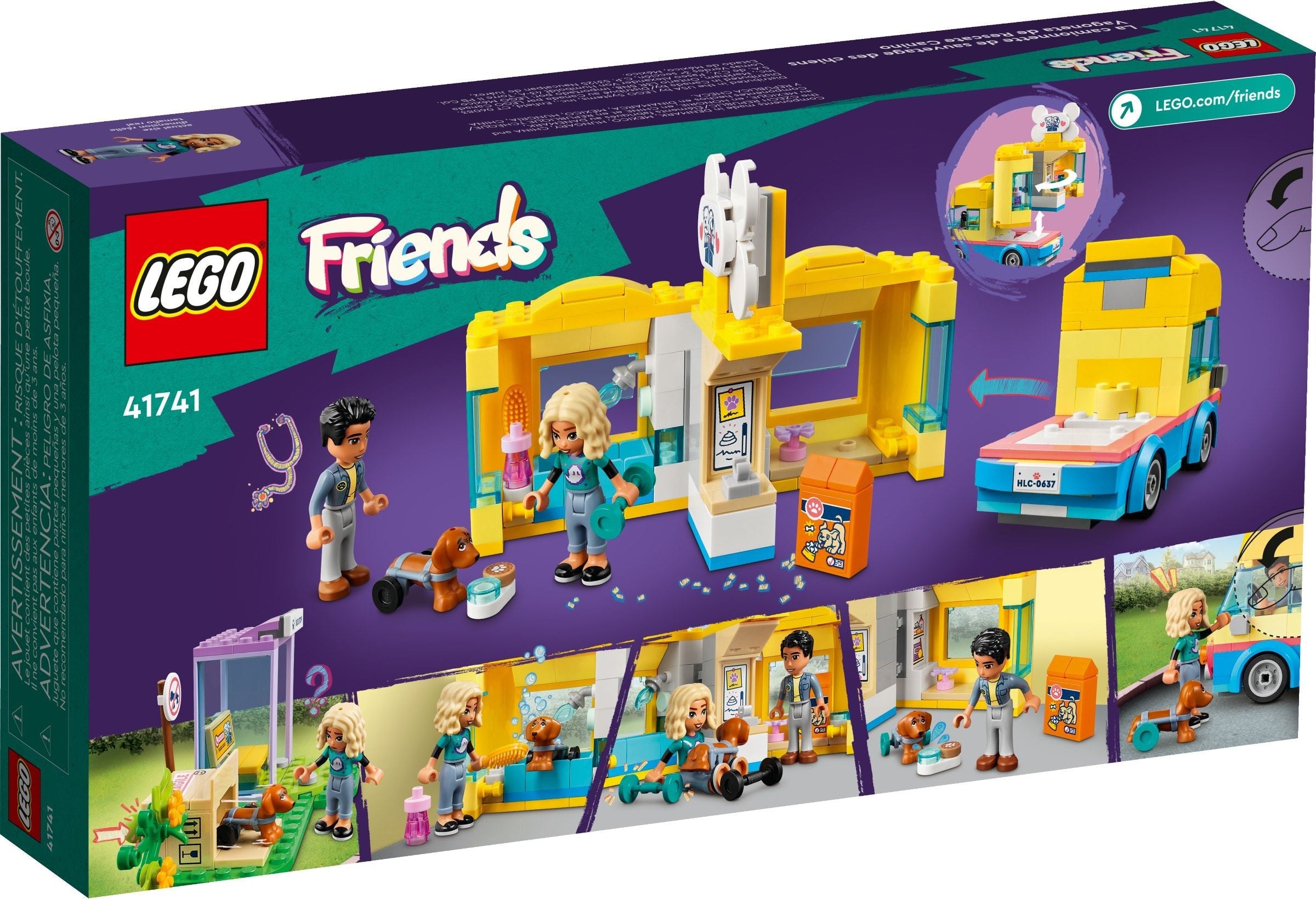 LEGO Friends Hunderettungswagen 41741