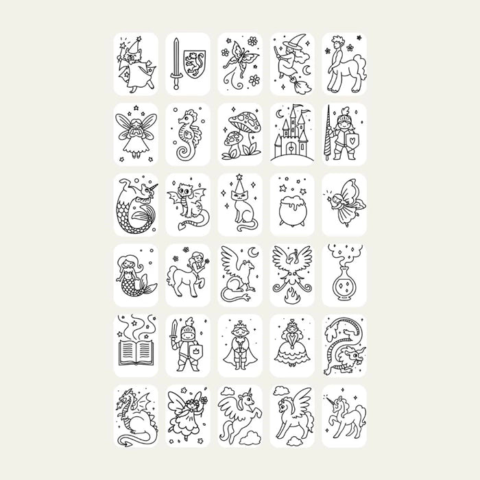Kidywolf Nachfüllpack Märchen und Tiere zu Designtafel