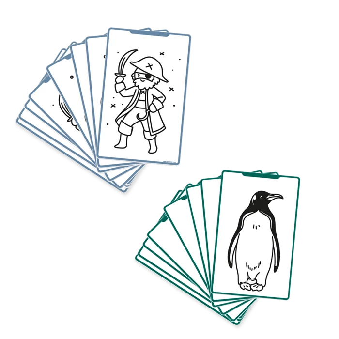 Kidywolf Nachfüllpack Wilde Tiere und Piraten zu Designtafel