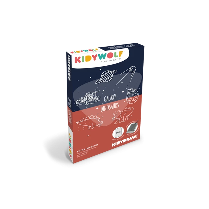 Kidywolf Nachfüllpack Weltraum und Dino zu Designtafel