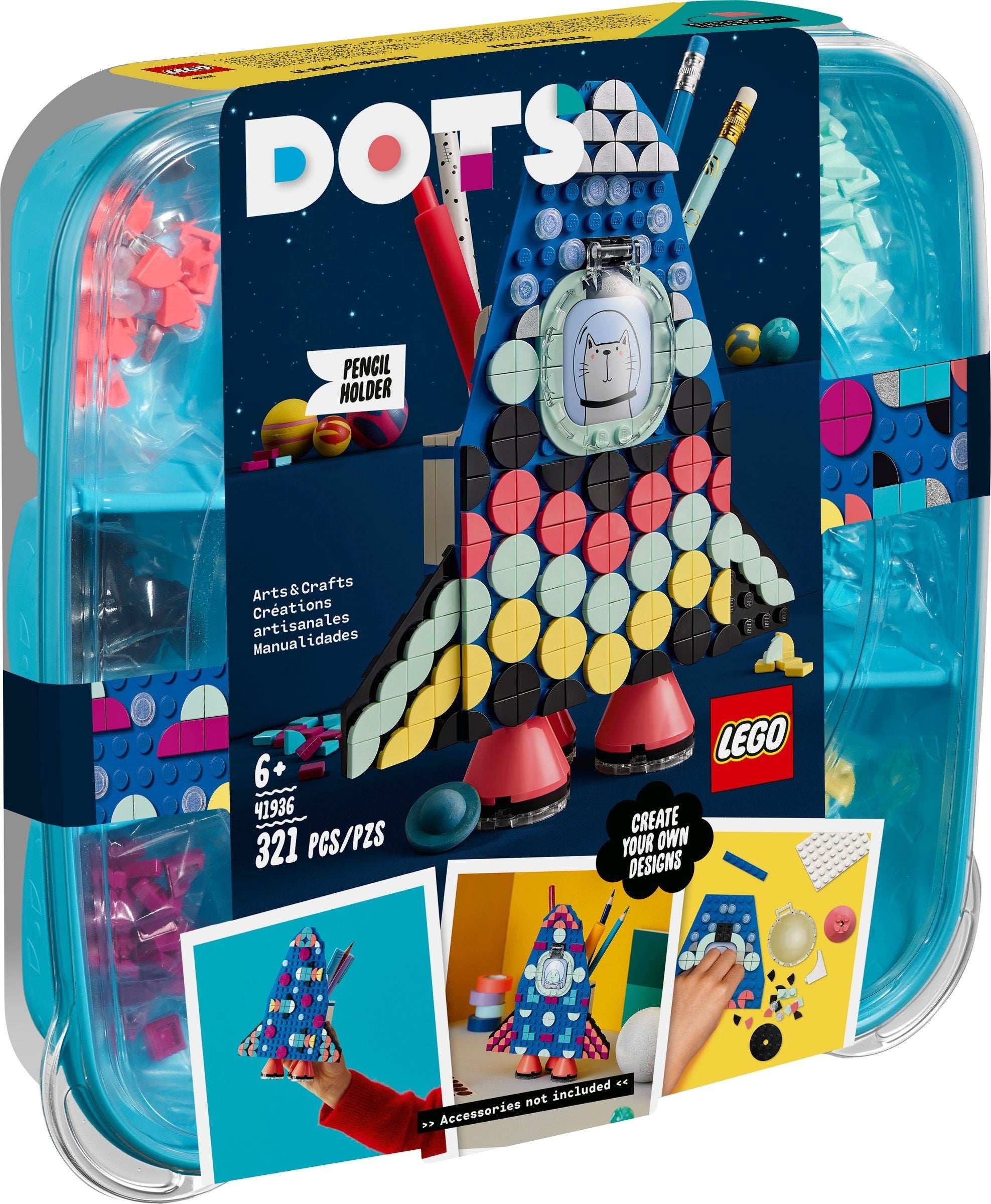 LEGO DOTS Raketen Stiftehalter 41936