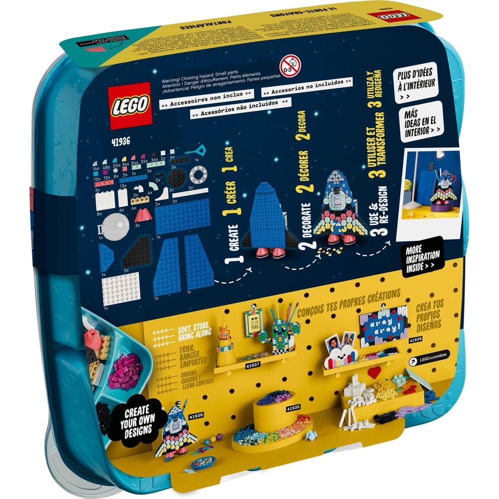 Porte-crayon LEGO DOTS Rockets 41936