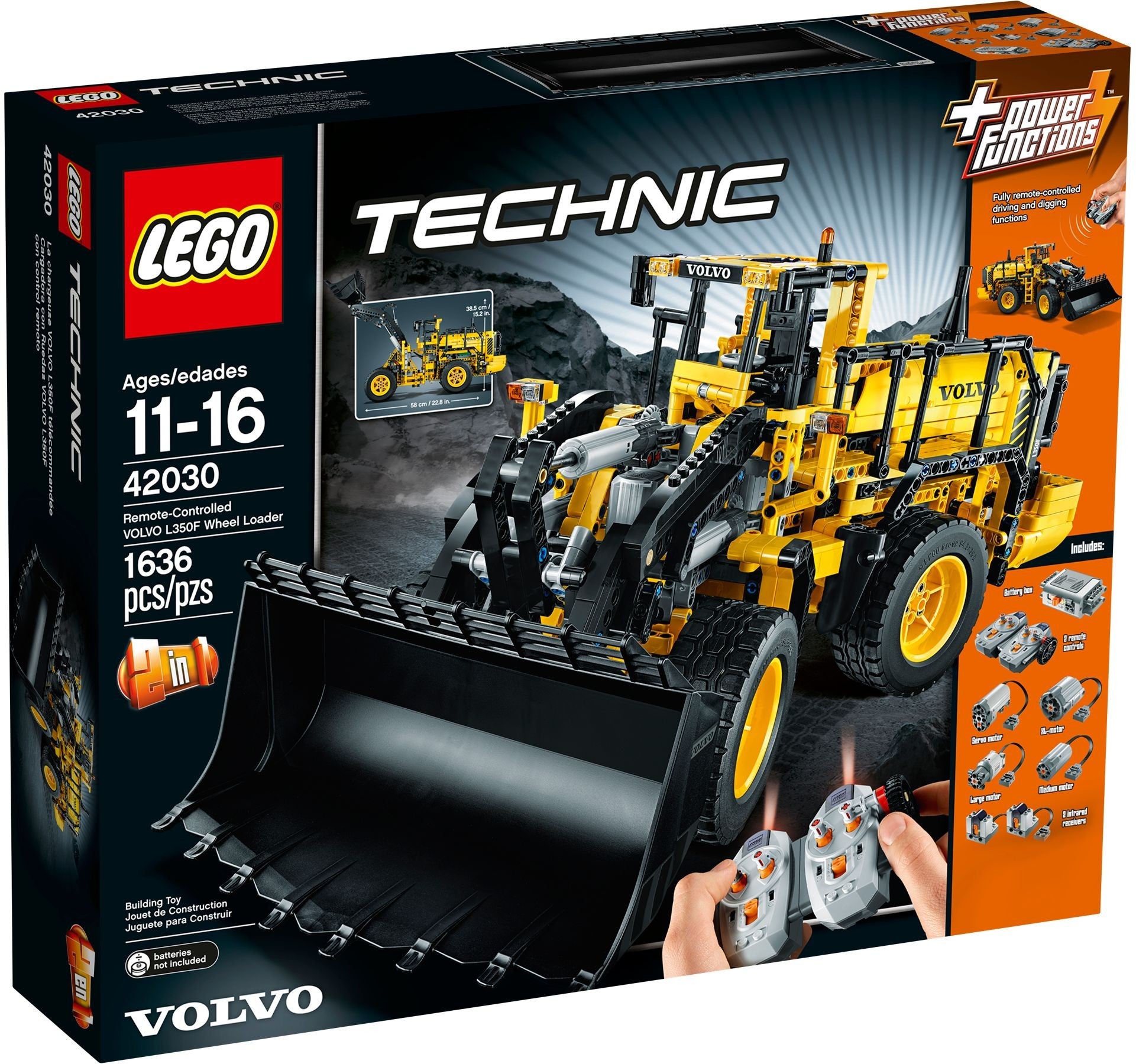 Chargeur sur pneus LEGO Technic VOLVO L350F 42030