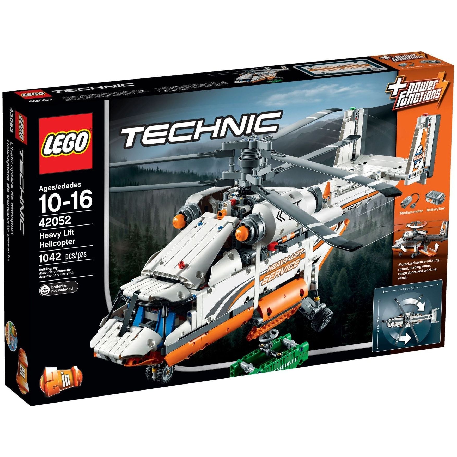 Hélicoptère de transport lourd LEGO Technic 42052