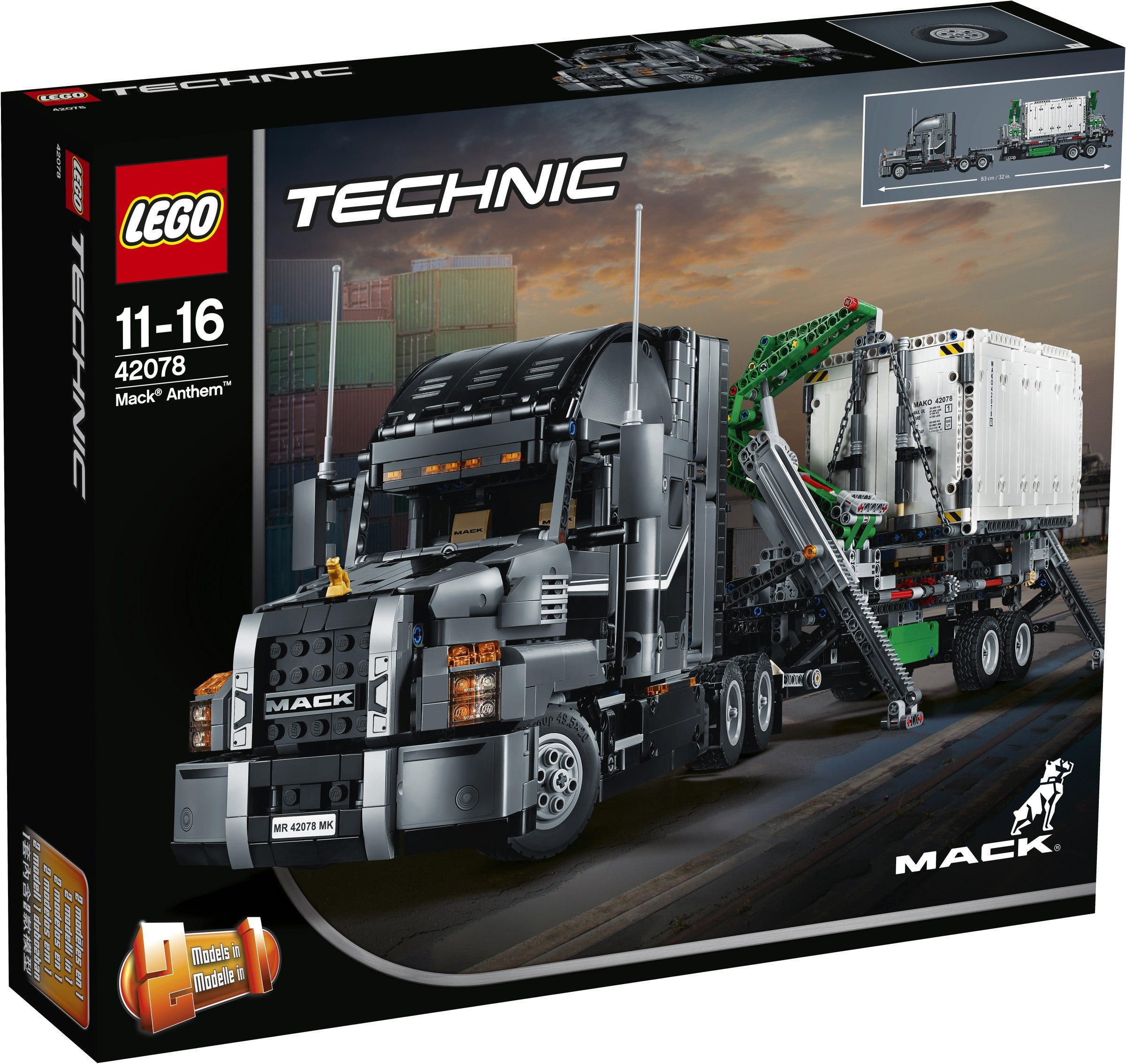 Le camion Mack LEGO Technic 42078