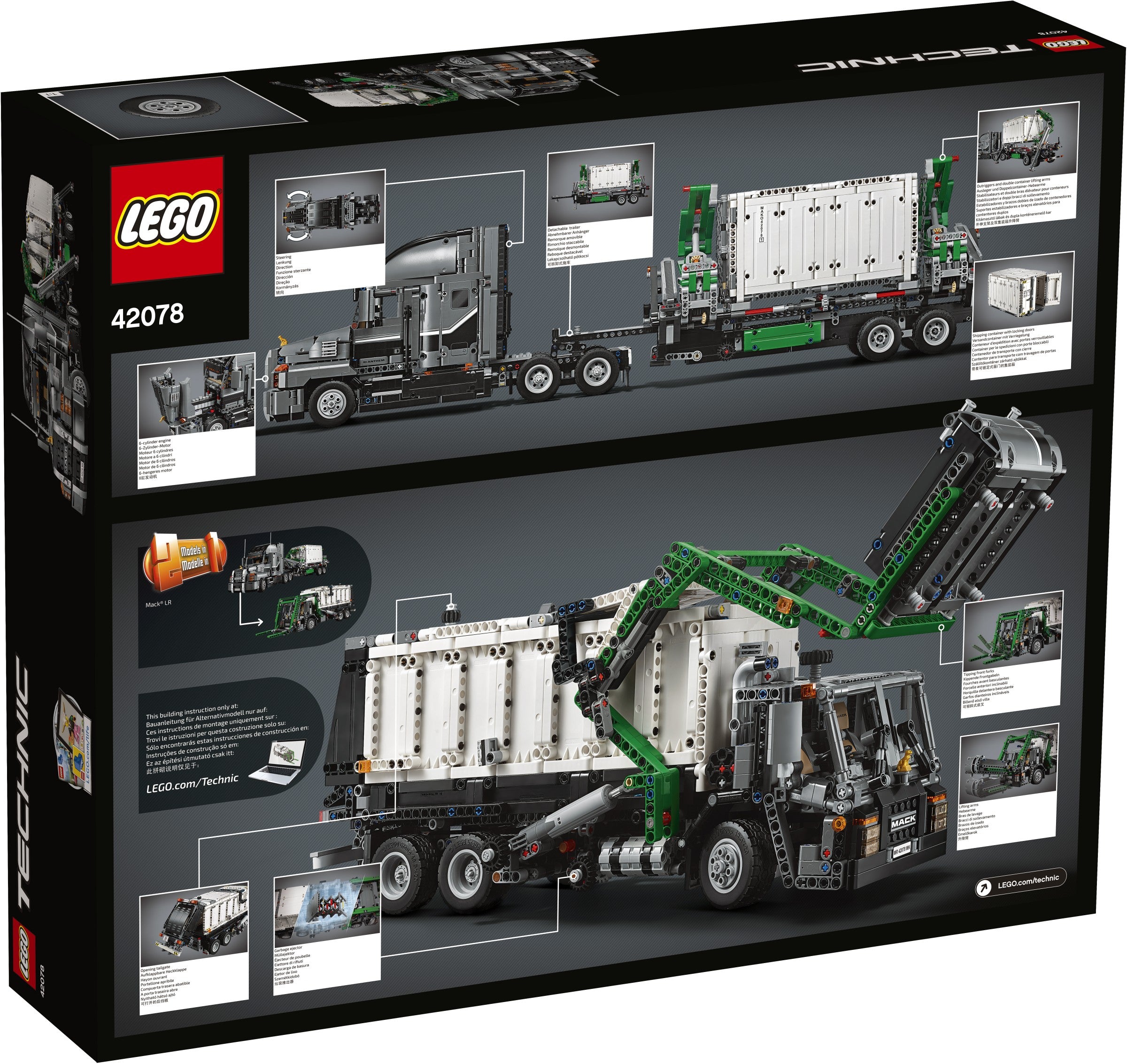 Le camion Mack LEGO Technic 42078