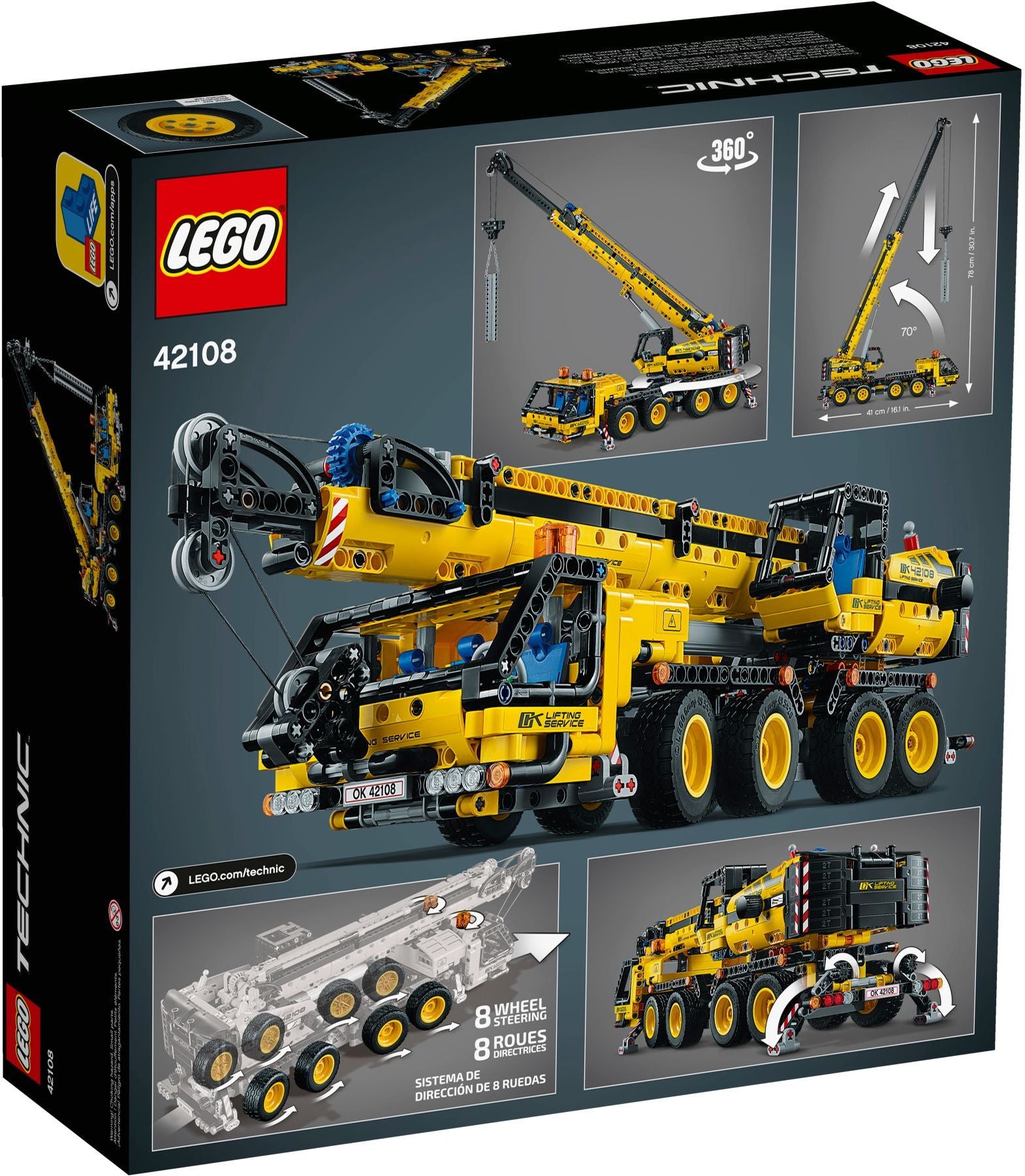 Le camion grue LEGO Technic 42108