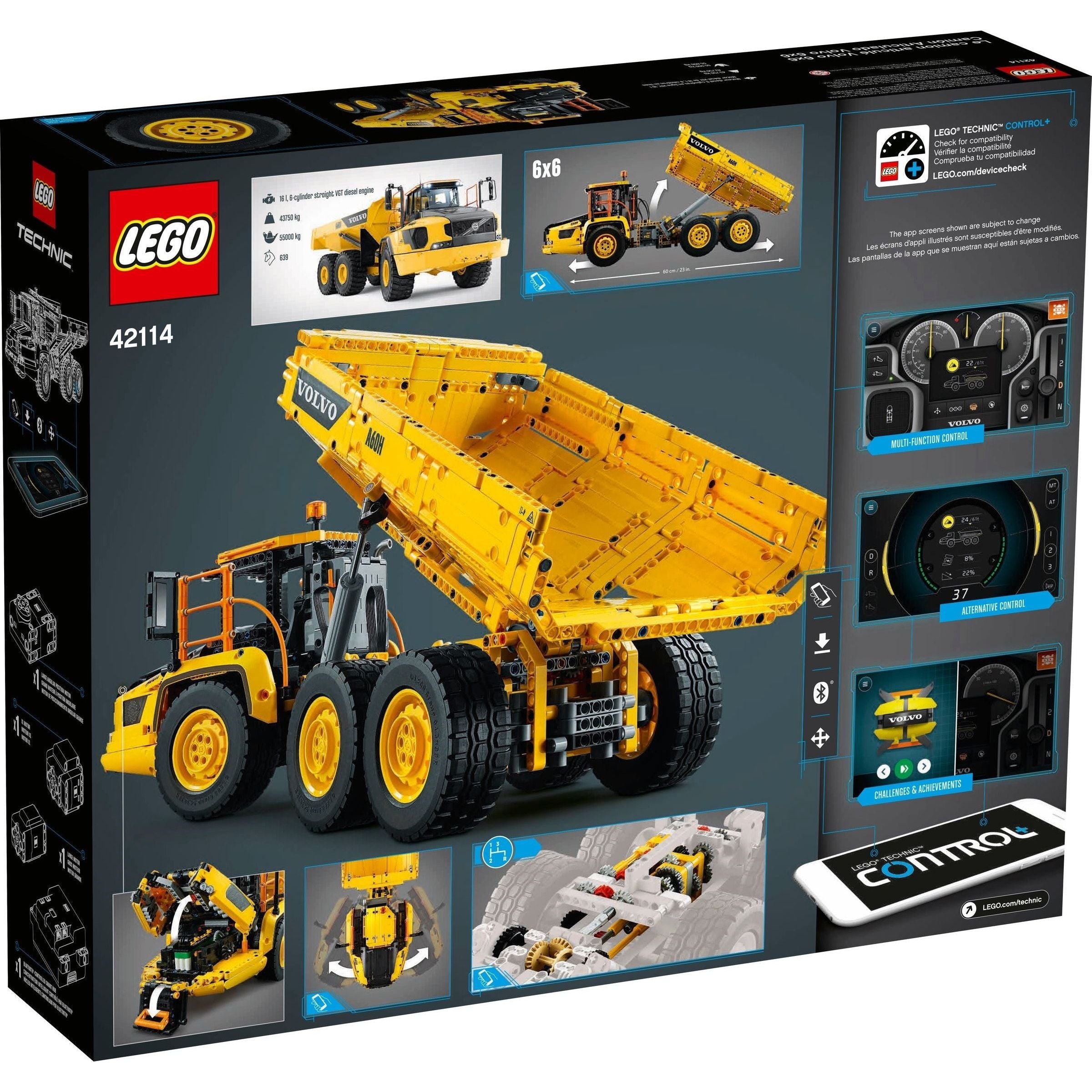 LEGO Technic Knickgelenkter Volvo-Dumper 6x6 42114