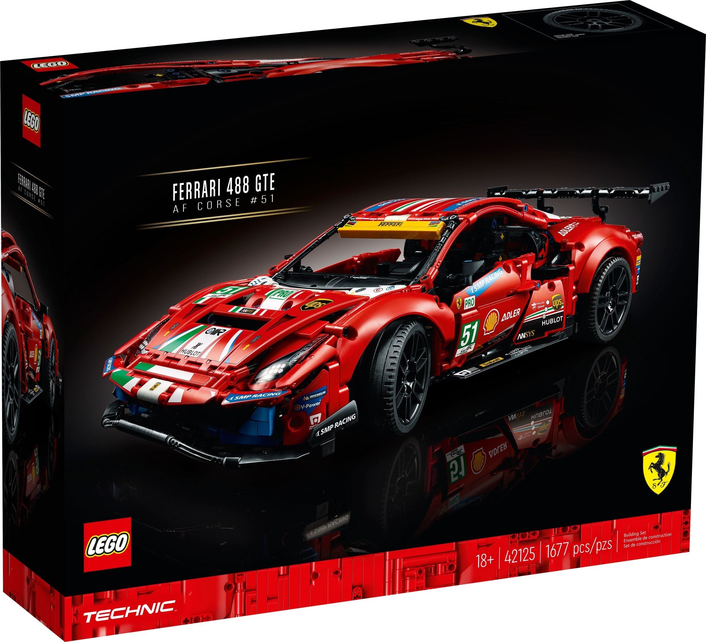 LEGO Technic Ferrari 488 GTE AF Corse 51 42125