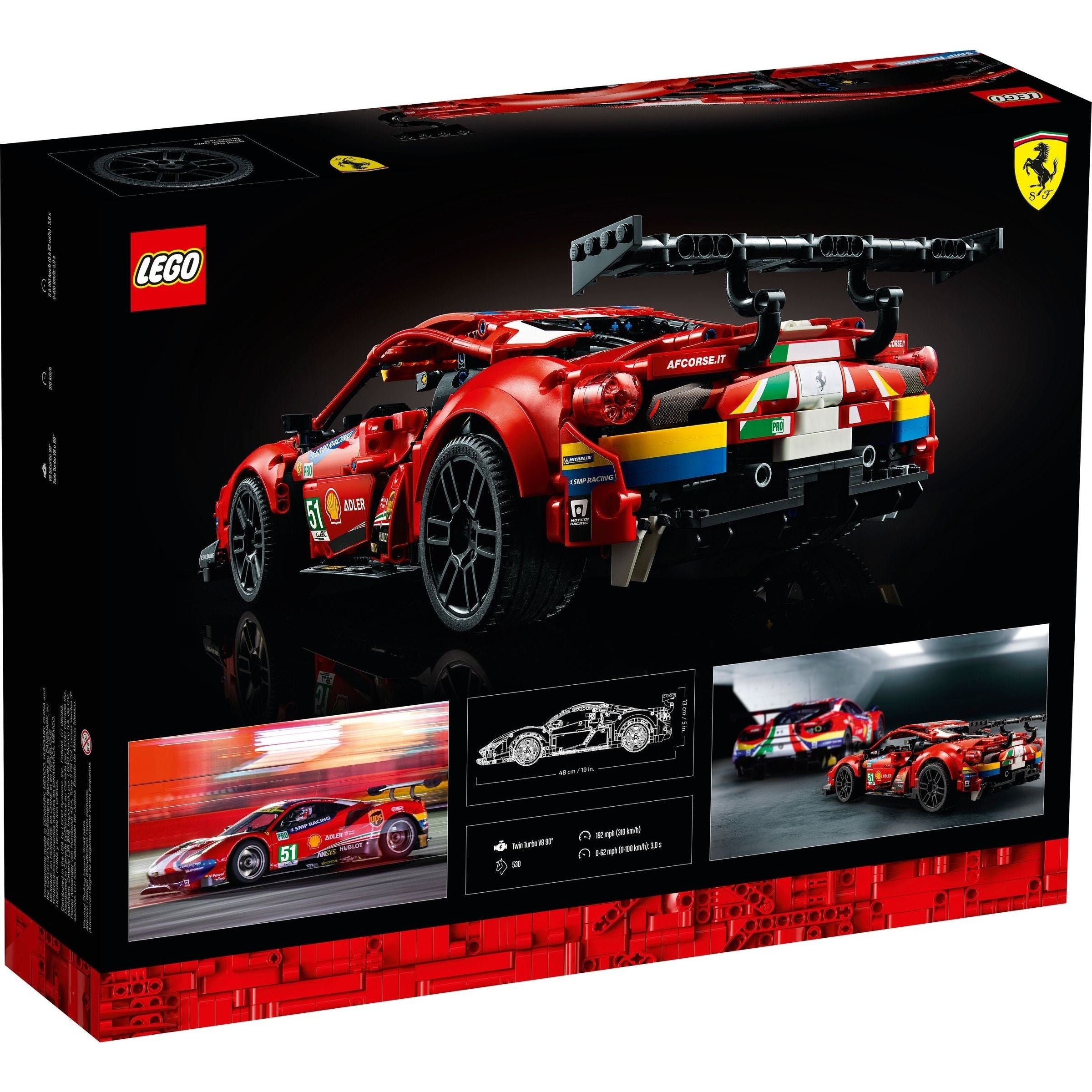 LEGO Technic Ferrari 488 GTE AF Corse 51 42125