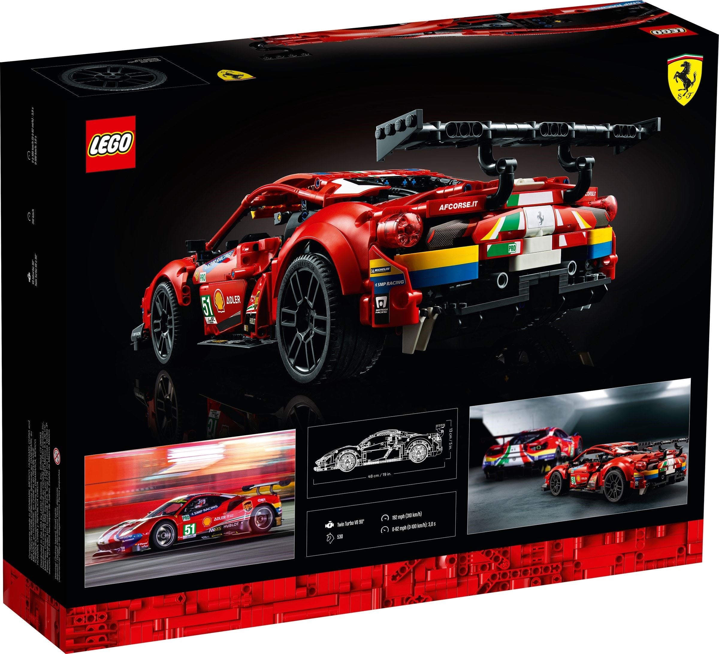 LEGO Technic Ferrari 488 GTE AF Corse 51 42125