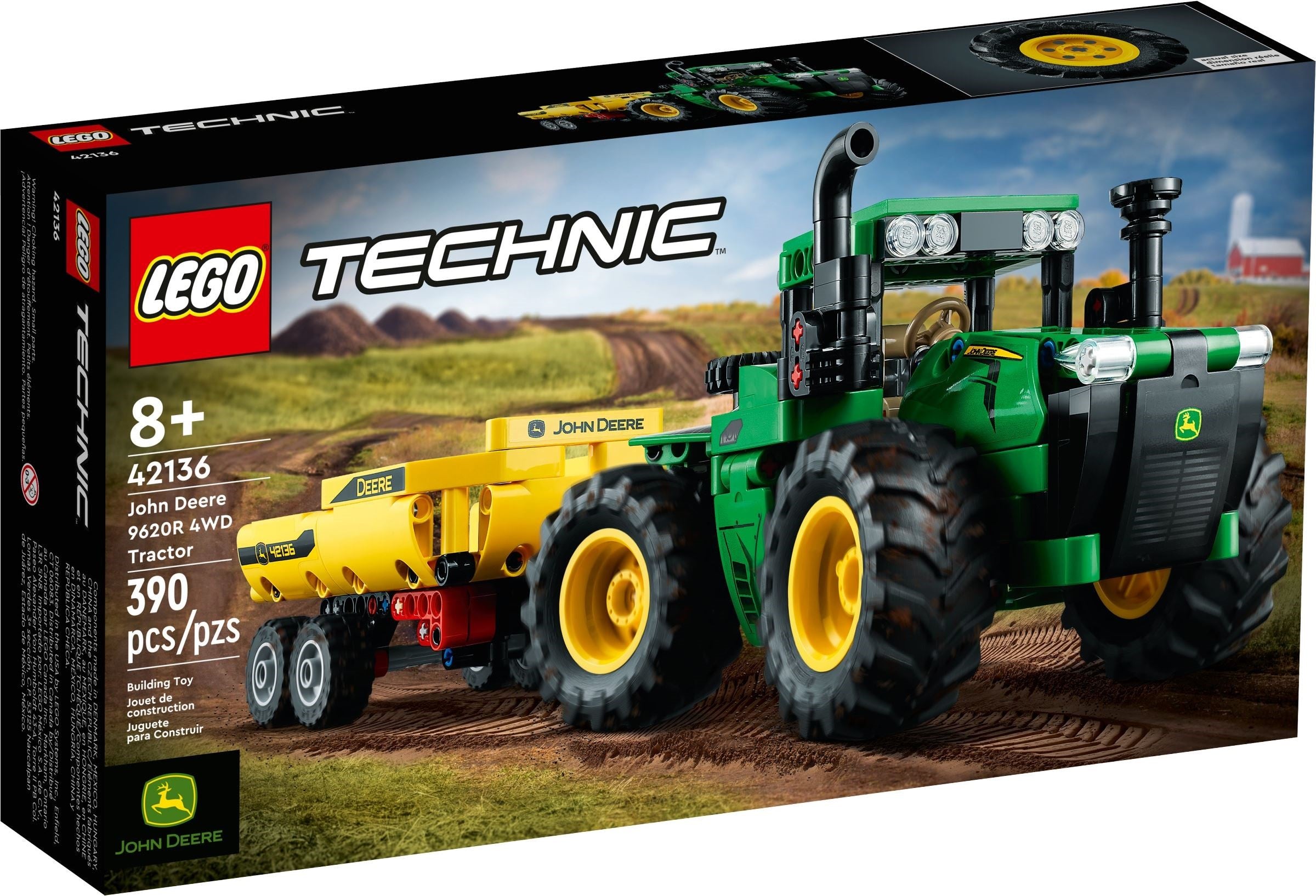 LEGO Technic John Deere 9620R 4WD Tractor 42136