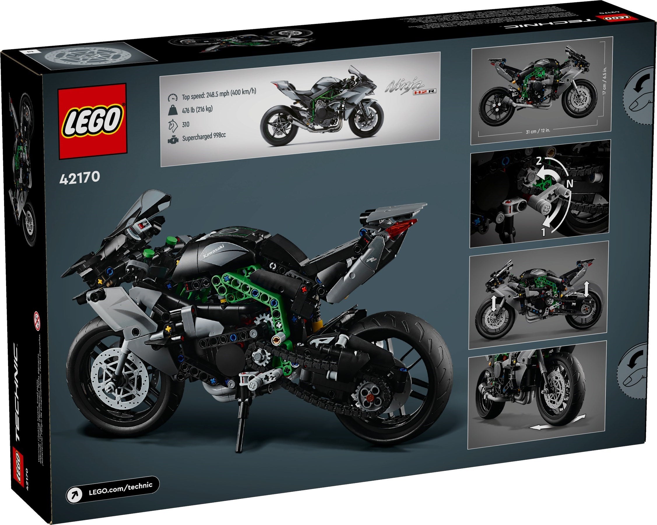 LEGO Technic Kawasaki Ninja H2R Motorrad 42170