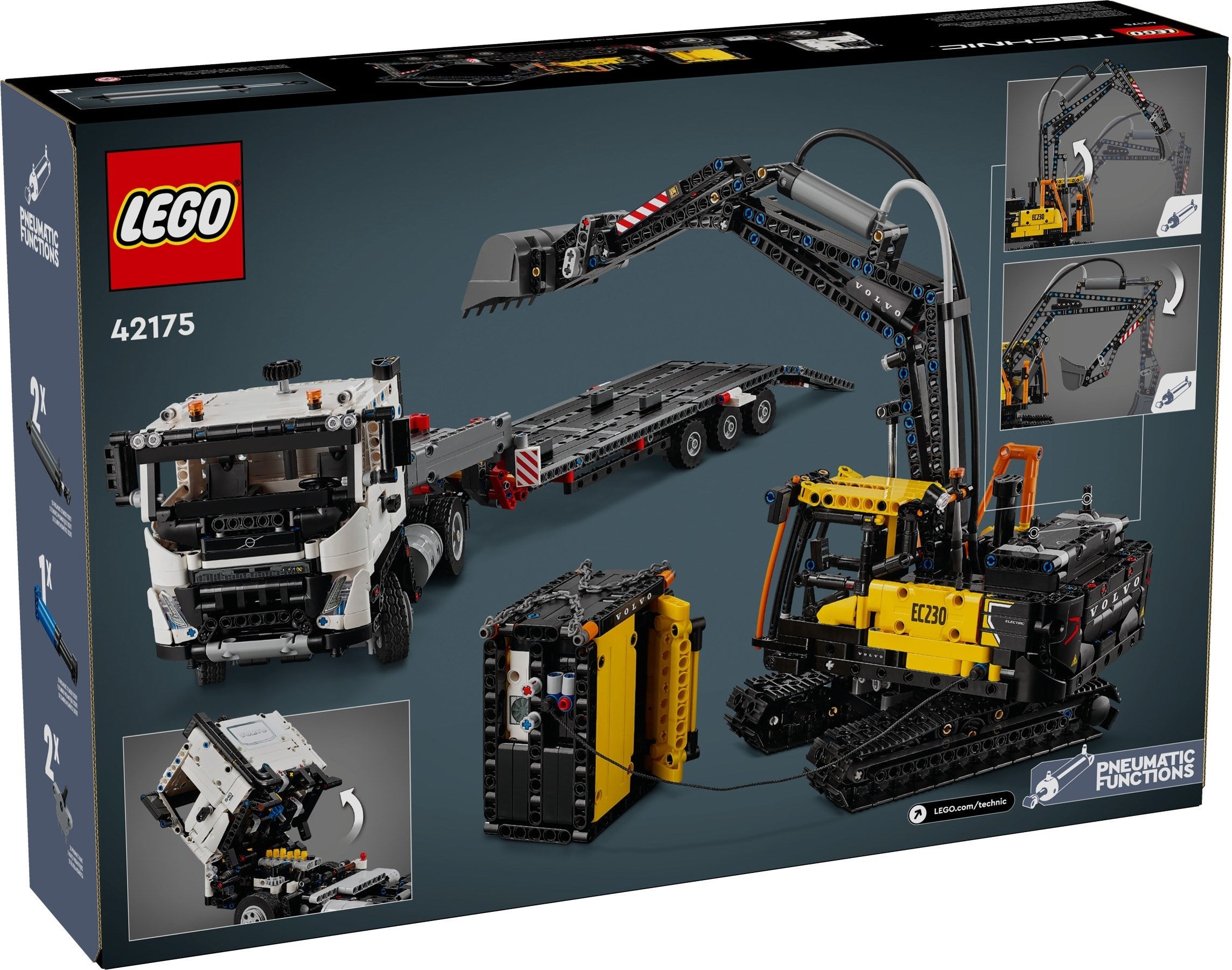 LEGO Technic Volvo FMX LKW mit EC230 Electric Raupenbagger 42175
