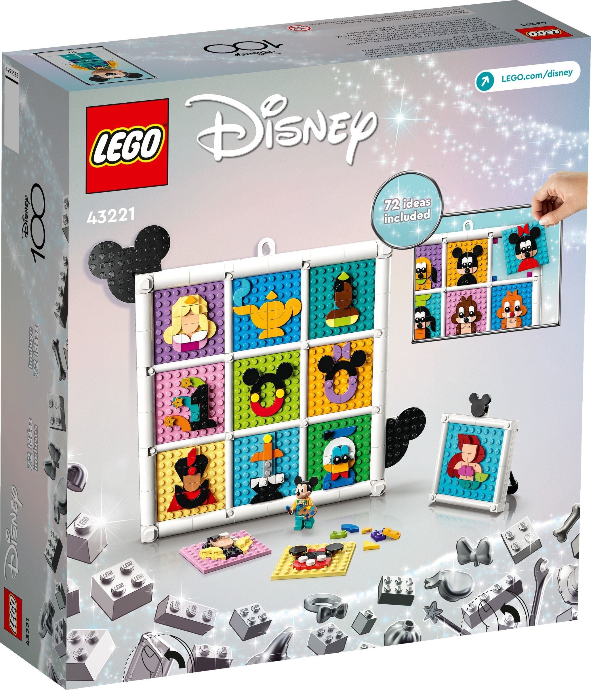 LEGO Disney 100 Jahre Disney Zeichentrickikonen 43221