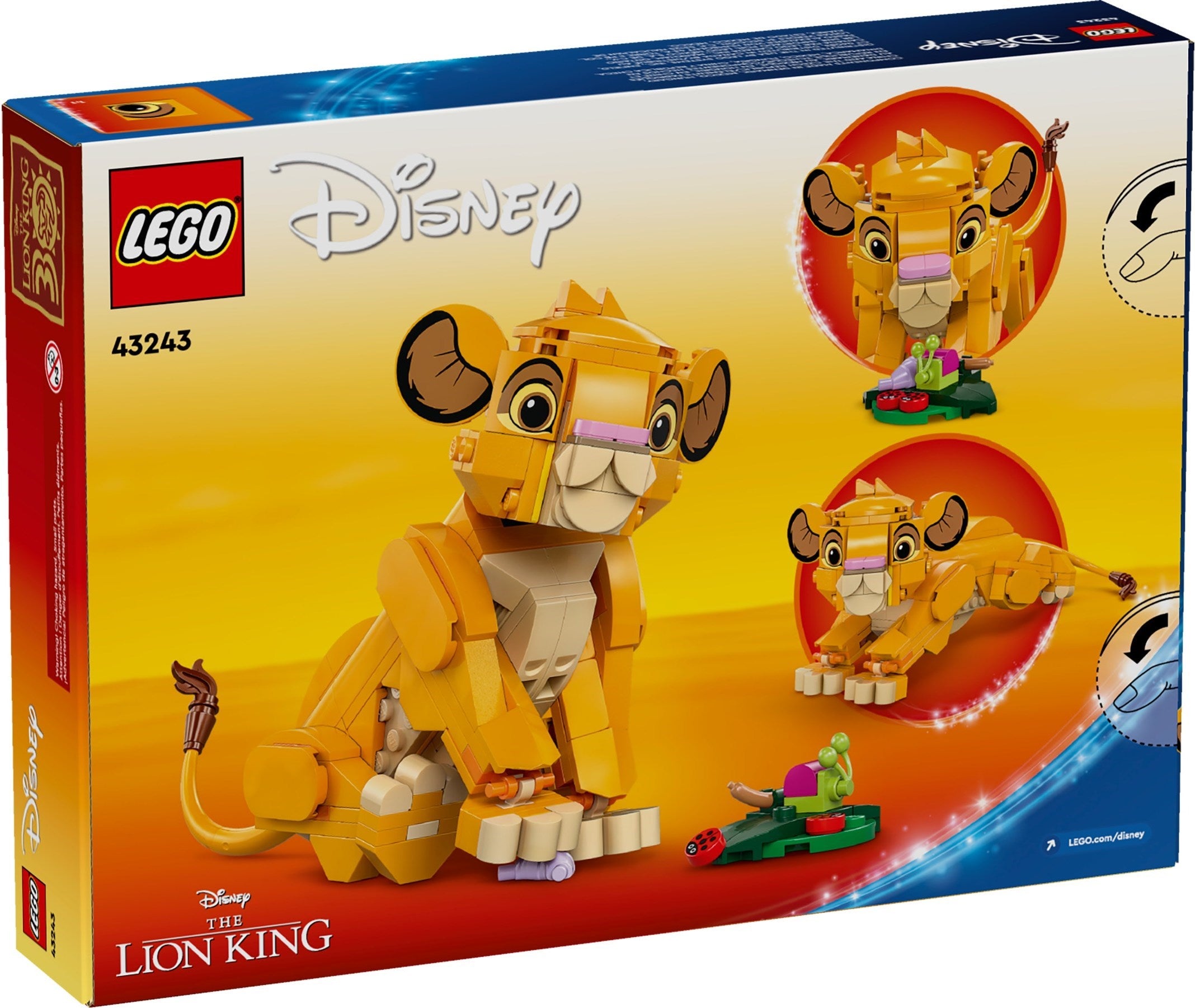 LEGO Disney Simba das Löwenjunge des Königs 43243