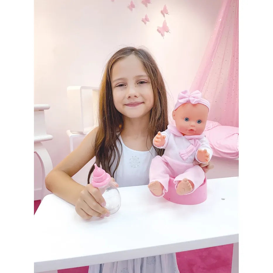 Puppe 33 cm mit Töpfchen Puppe trinkt und geht aufs Töpfchen, ab 3 Jahren
