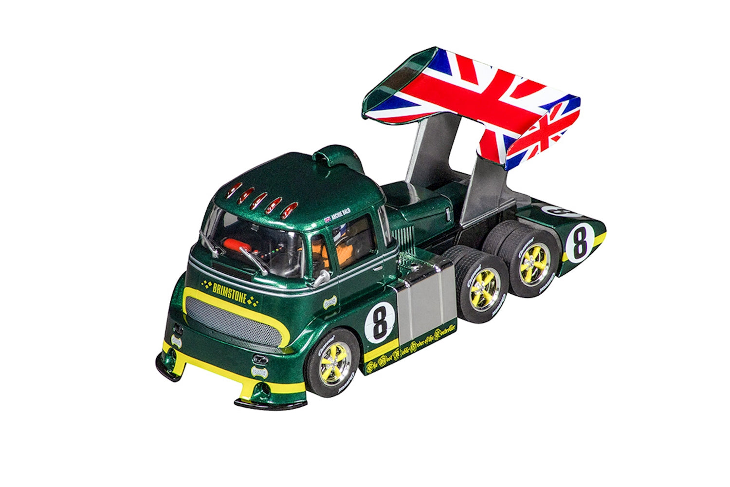 Carrera D132 British Racing Green No.8 Racetruck Cabover