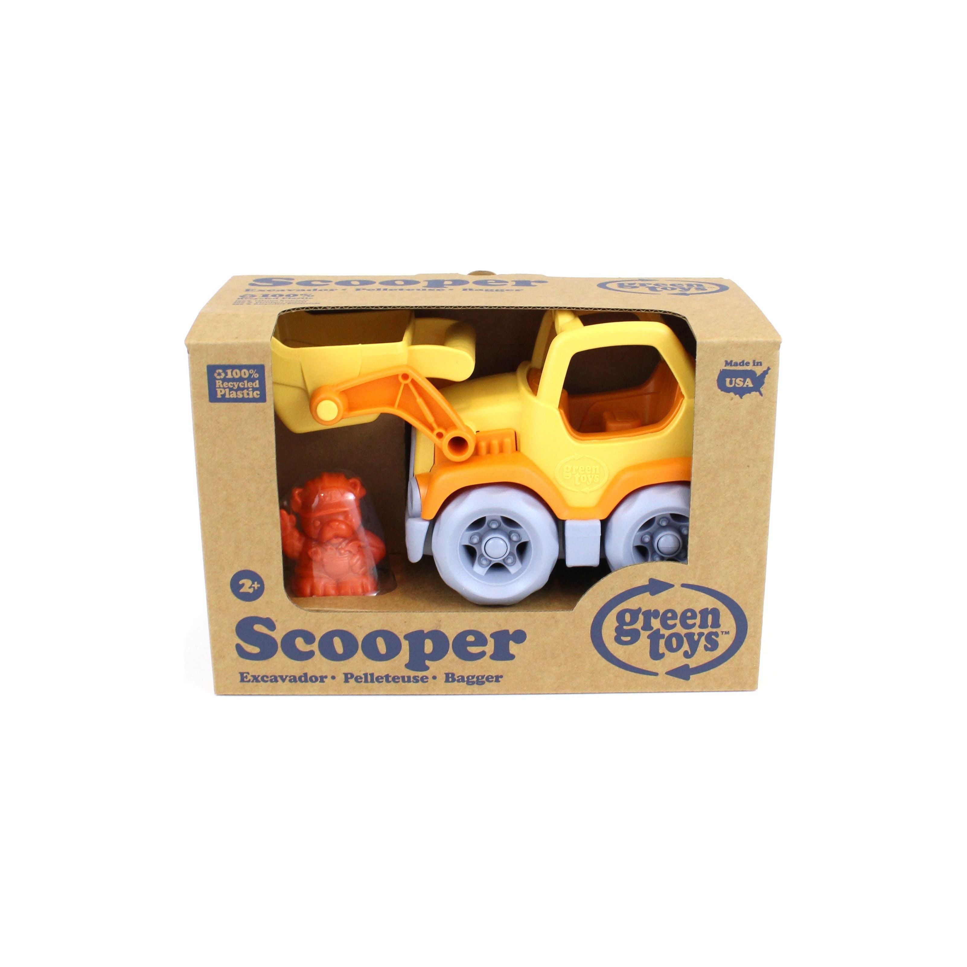 Green Toys Scooper Construction Truck – Orange/Yellow