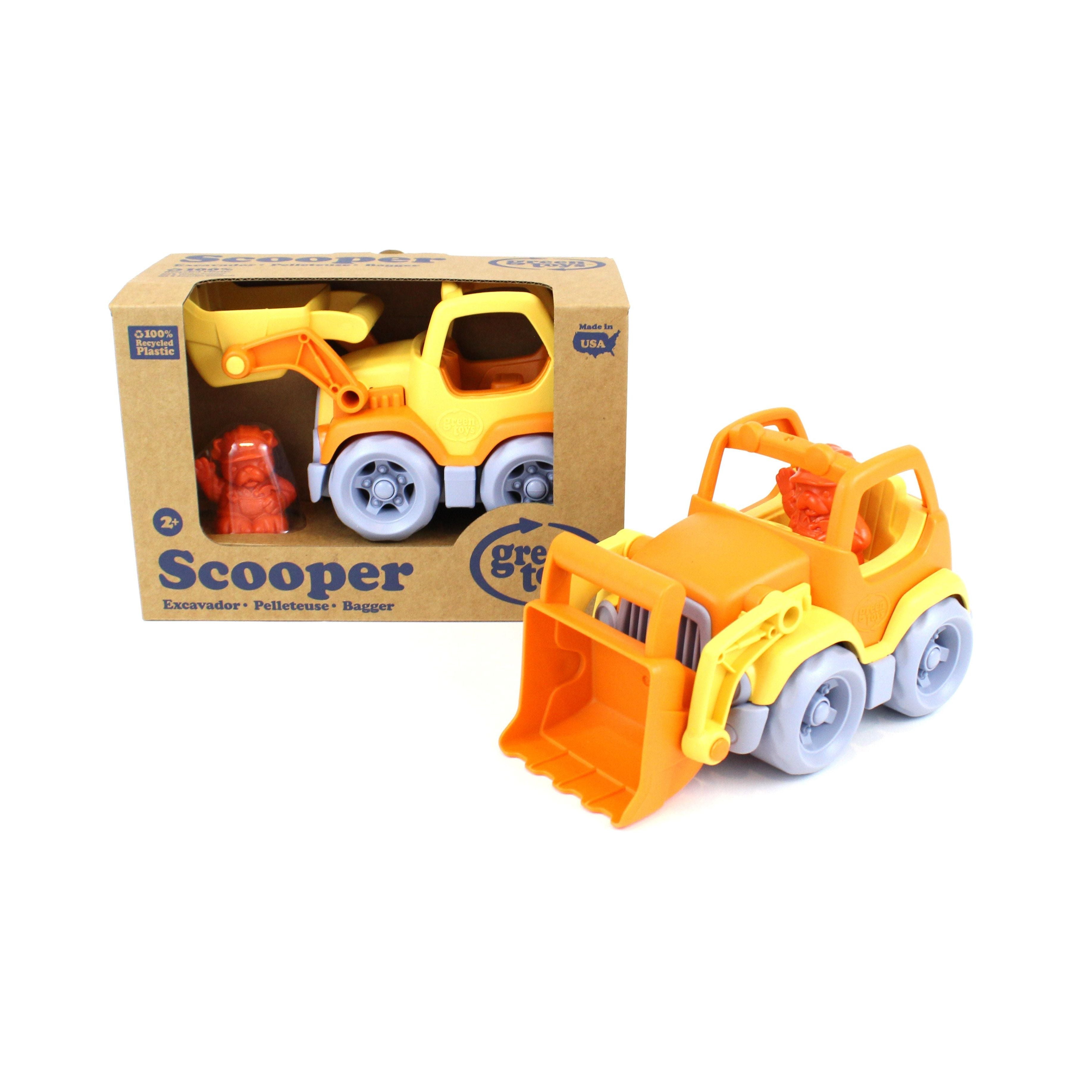 Green Toys Scooper Construction Truck – Orange/Yellow