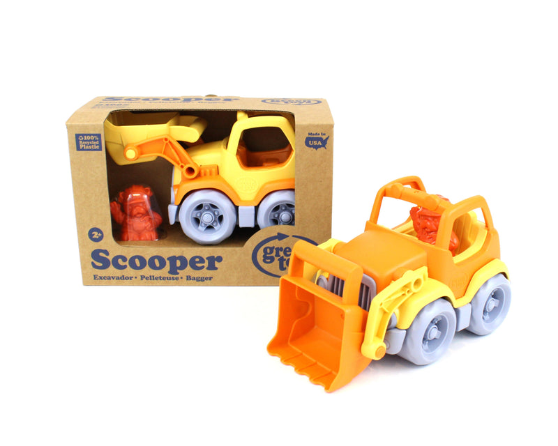 Green Toys Scooper Construction Truck – Orange/Yellow