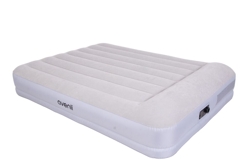 Jilong Luftbett Doppel (beige, 203cm × 152cm × 36cm)