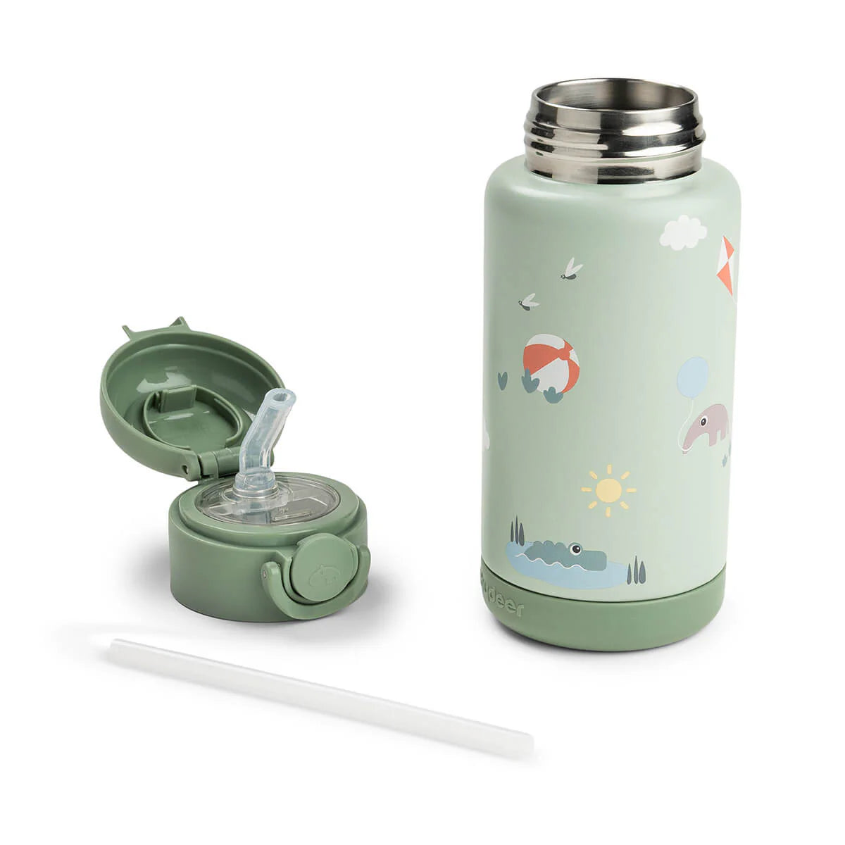 Done by Deer Thermoflasche Playground Grün 340 ml