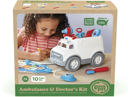 Green Toys Ambulance + Doctor's Kit