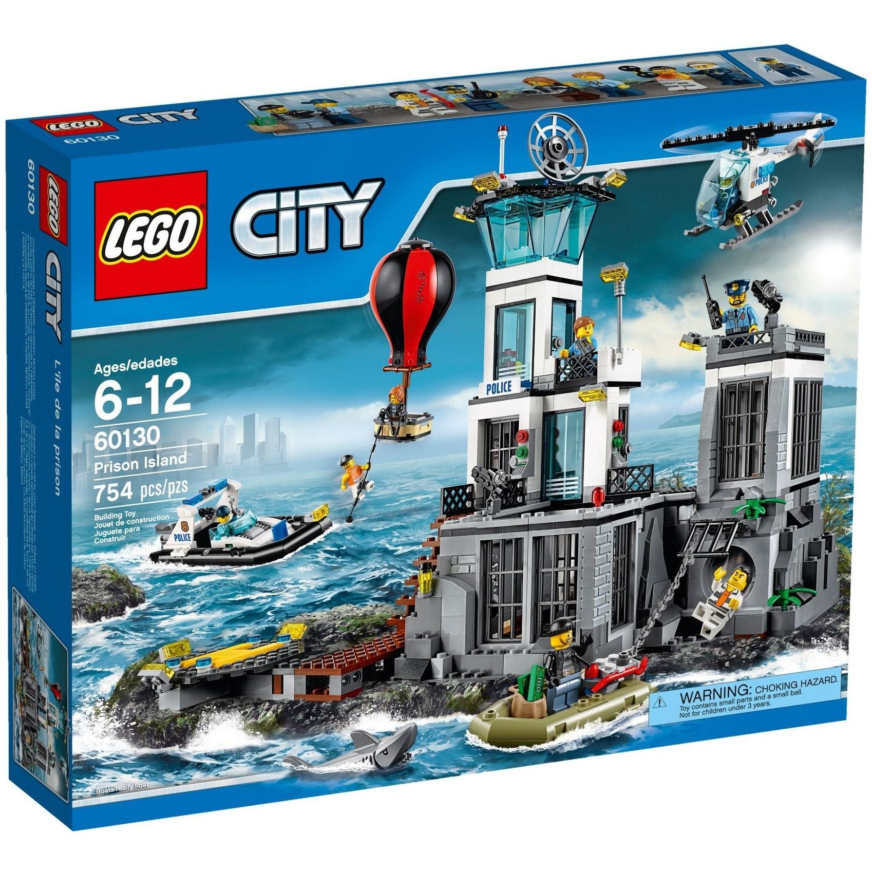 Quartier général de la police de LEGO City sur l'île de la prison 60130