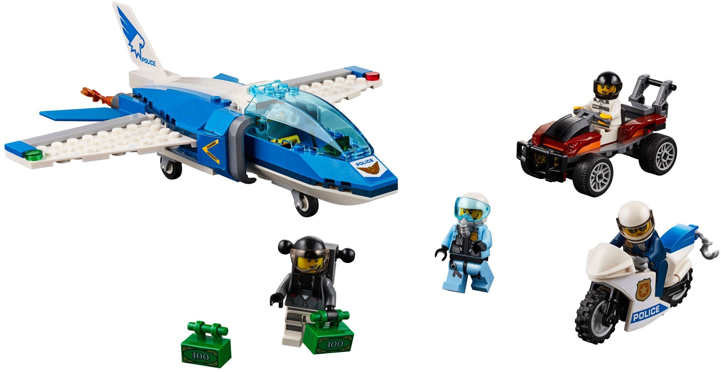 LEGO City Polizei Flucht mit Fallschirm 60208