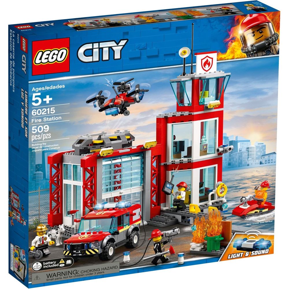 LEGO City La caserne des pompiers 60215