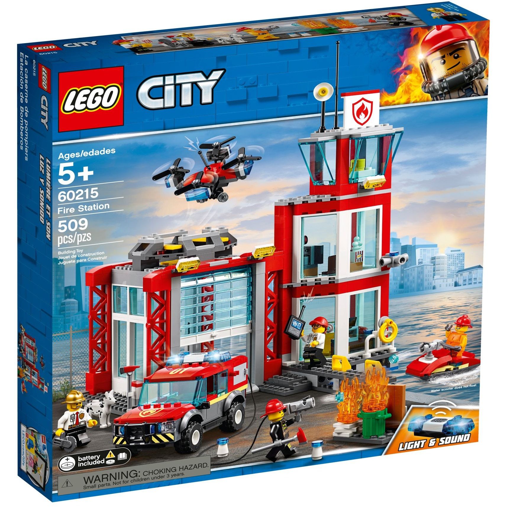 LEGO City La caserne des pompiers 60215