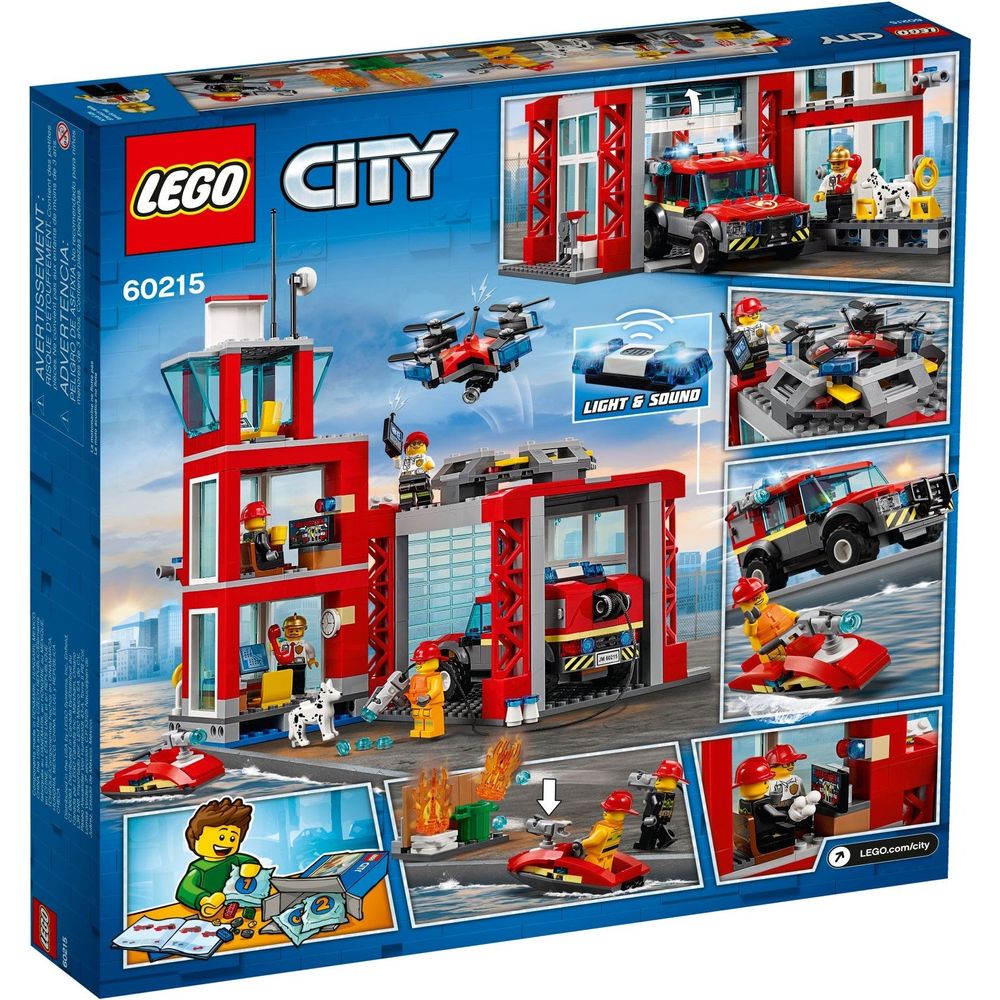 LEGO City La caserne des pompiers 60215