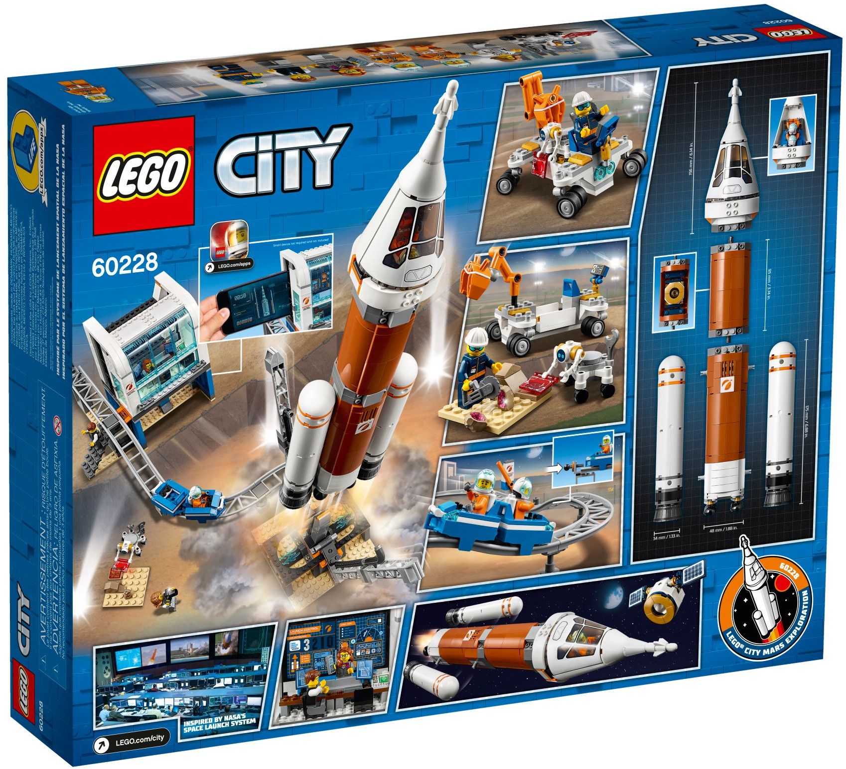 LEGO City Weltraumrakete mit Kontrollzentrum 60228
