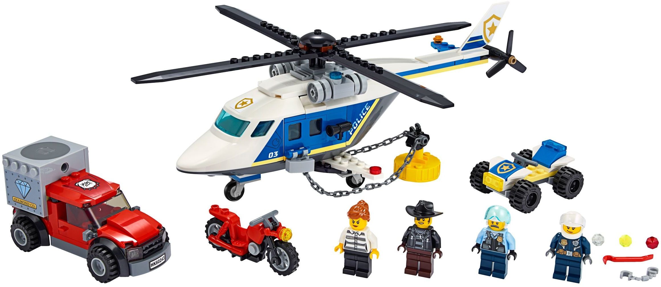 <transcy>LEGO City Poursuite en hélicoptère de la police 60243</transcy>
