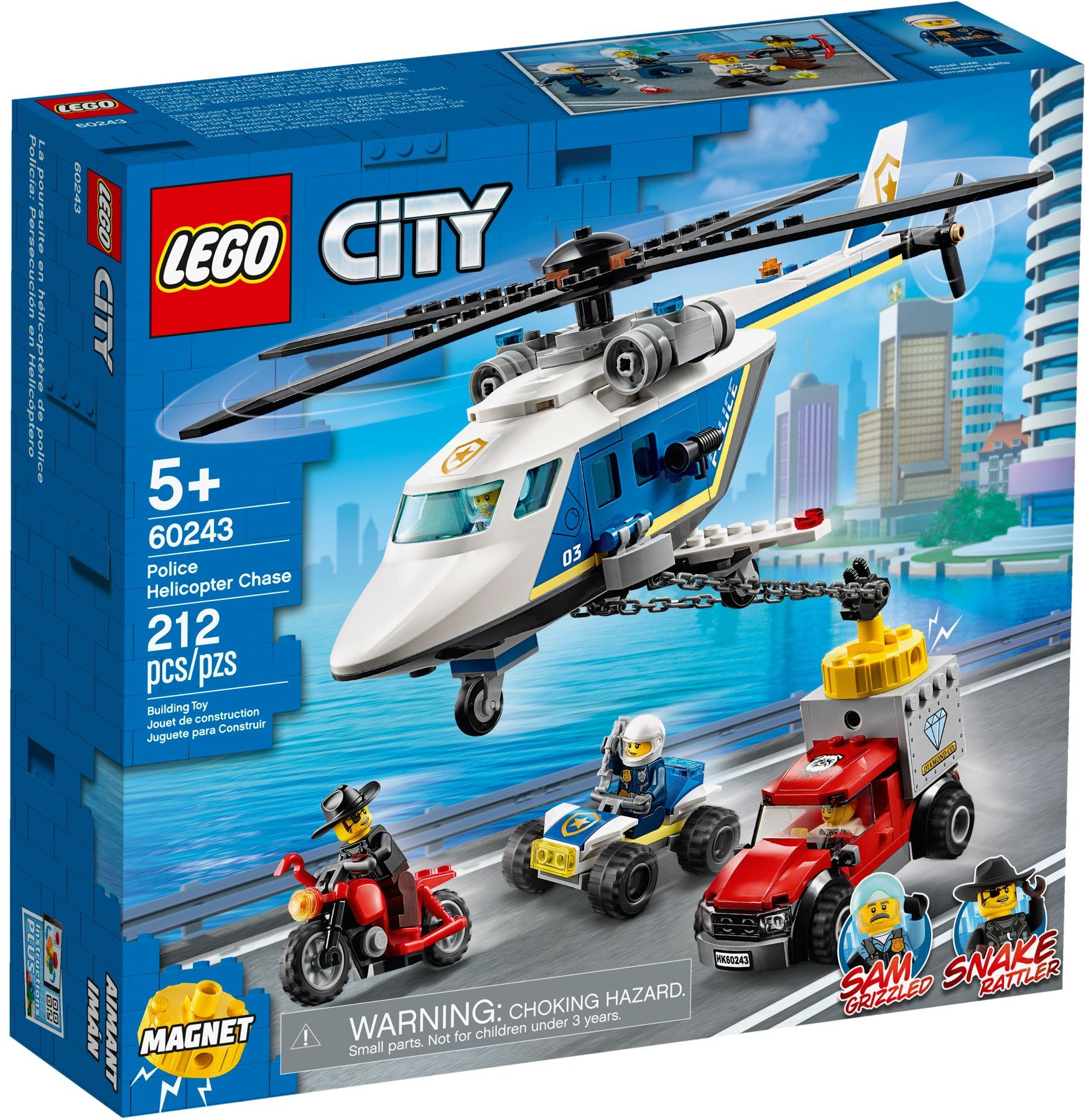 LEGO City Verfolgungsjagd mit dem Polizeihubschrauber 60243