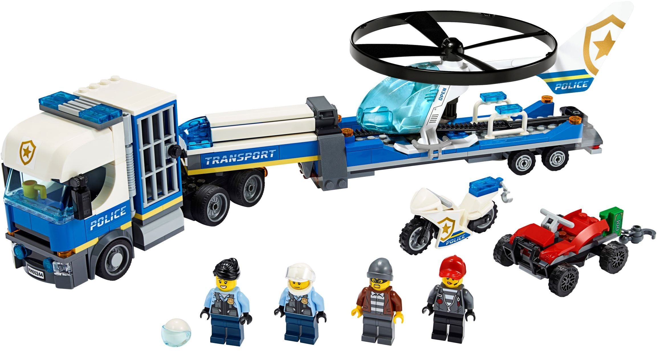 LEGO City Polizeihubschrauber-Transport 60244