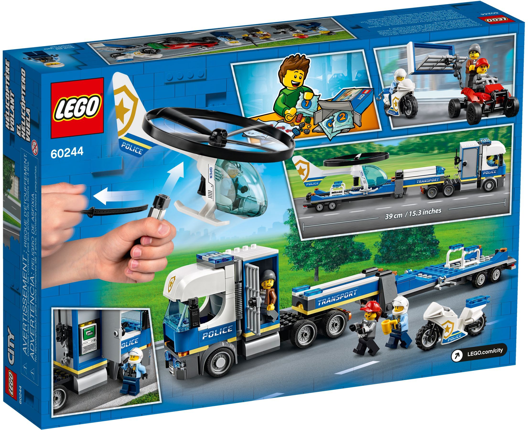 LEGO City Polizeihubschrauber-Transport 60244