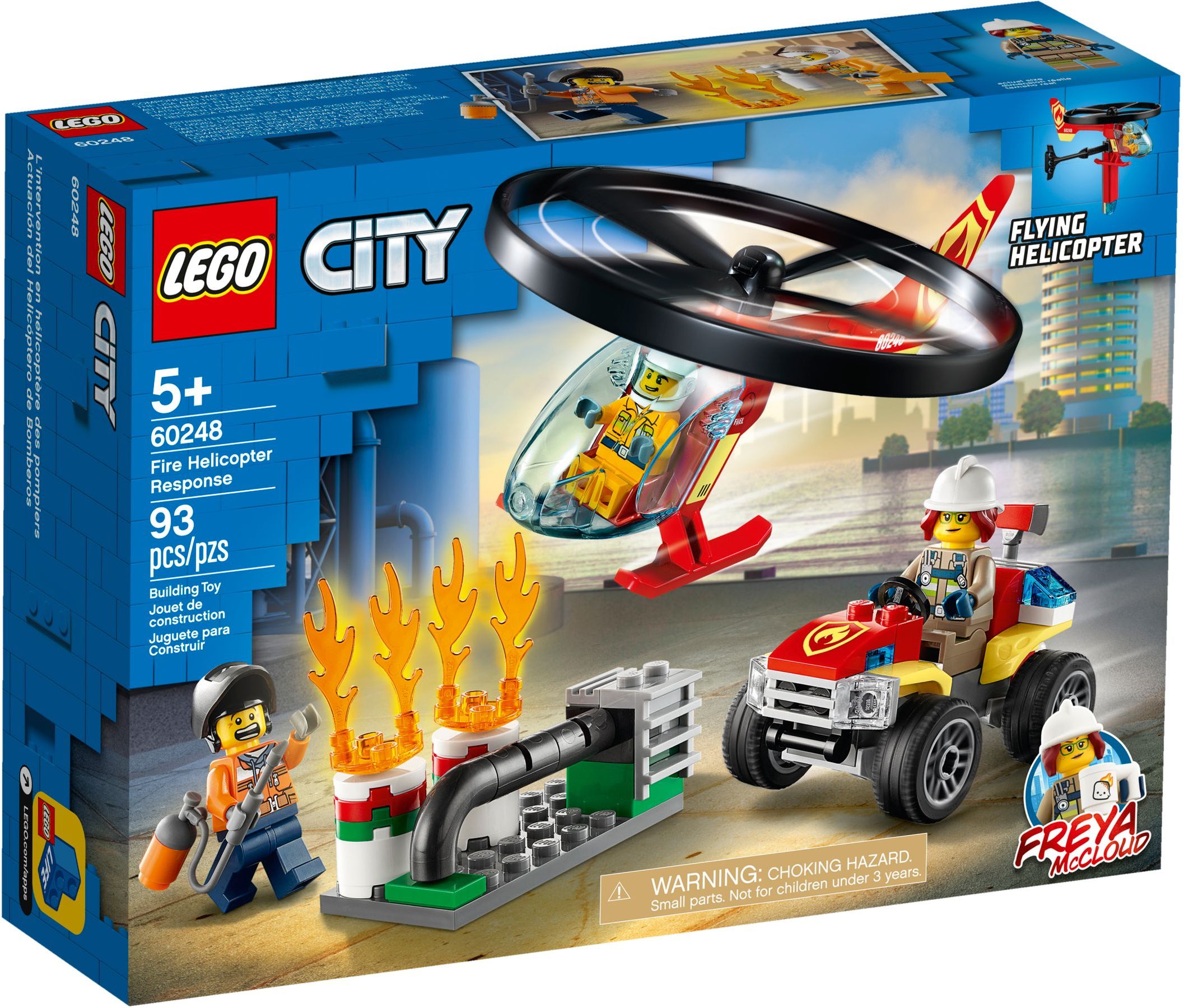 LEGO City Einsatz mit dem Feuerwehrhubschrauber 60248